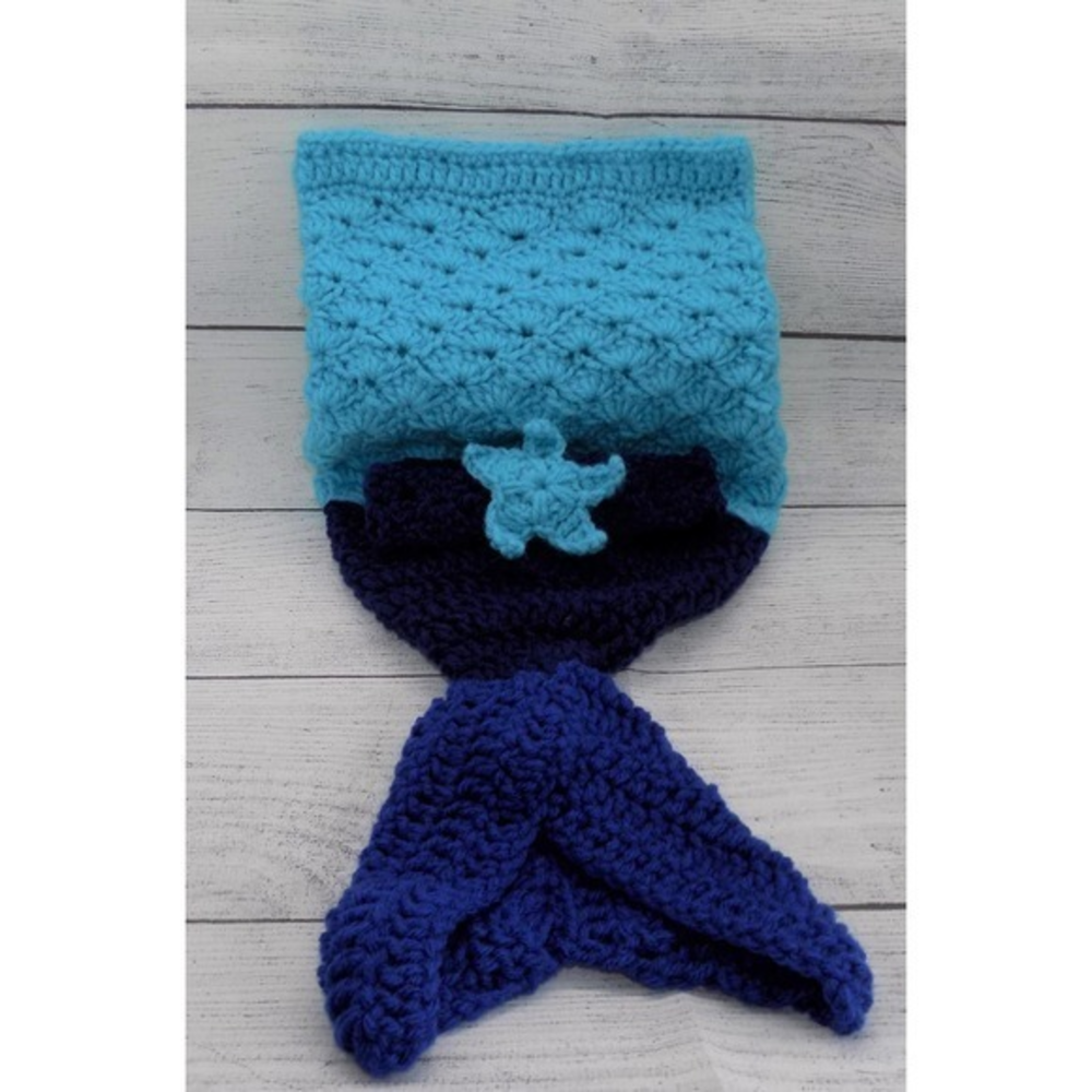 Mermaid Tail - Crochet Tail Blanket For Babies